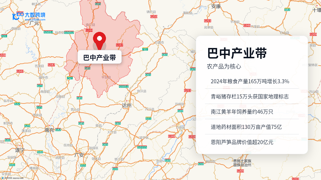 巴中产业带
