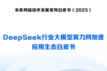 未来网络发展大会：2025DeepSeek行业大模型算力网加速应用生态白皮书