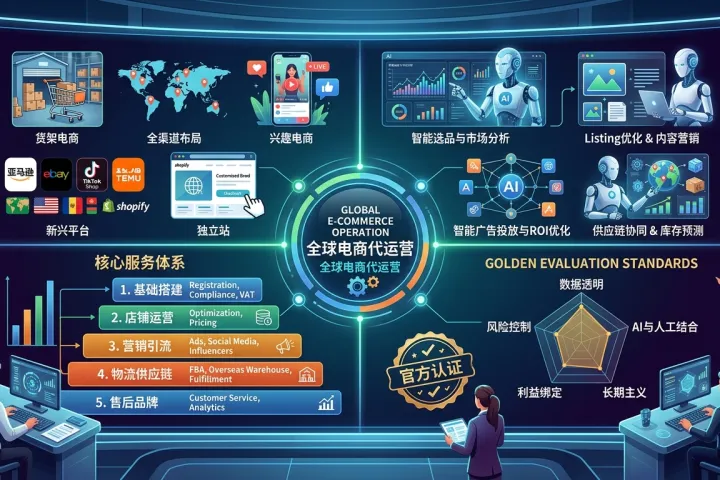 2026跨境电商代运营市场洞察：平台布局、服务分层与SPN/TSP认证服务商筛选指南