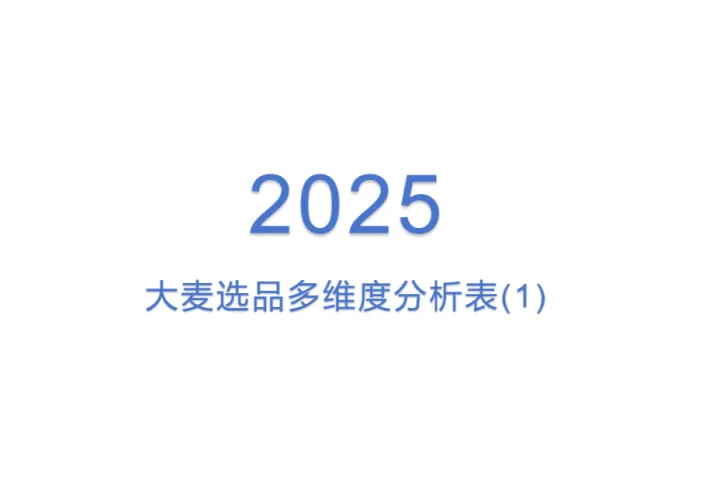 2025大麦选品多<em>维度</em>分析表(1)