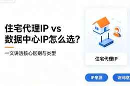 住宅代理IP vs 数据中心IP怎么选？一文讲透核心区别与类型