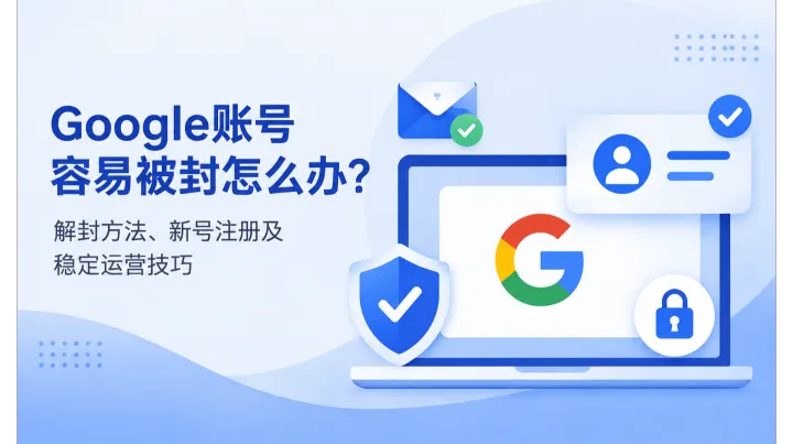 Google账号容易被封怎么办？解封方法、新号注册及稳定运营技巧