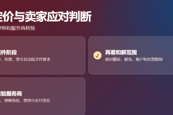 原告律所针对不同卖家的 TRO 定价套路