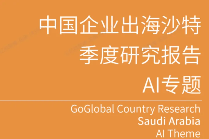 亿欧：中国企业出海沙特季度研究报告-AI专题