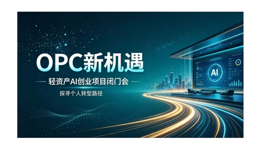 OPC 时代，个人如何转型 AI 创业｜企业级 AI 项目合作闭门沟通会【广州】