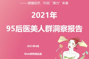 Mob研究院：2021年95后医美人群洞察报告