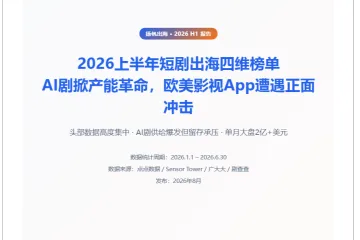 《2026上半年短剧出海趋势》
