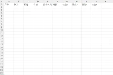 竞争产品分析表格