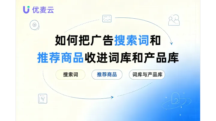 如何把广告搜索词和推荐商品收进词库和产品库