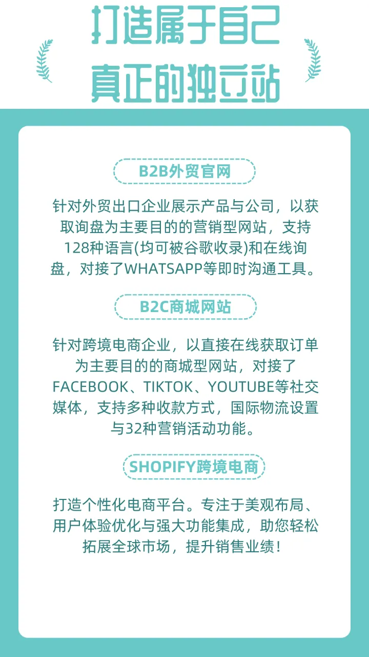 外贸独立站建站服务｜B2C商城搭建｜品牌官网+收款系统全套解决方案