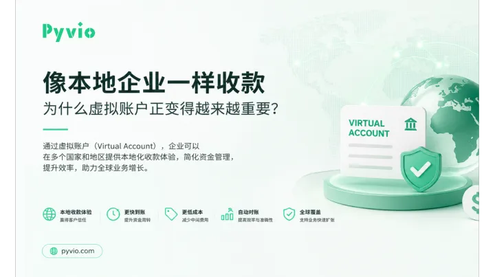 Virtual Account（虚拟账户）是什么？企业如何通过 VA 实现全球本地收款｜Pyvio湃