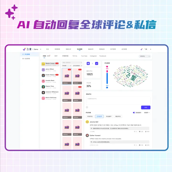 飞星丨AI全社媒管理工具+多账号管理