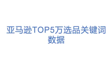 亚马逊TOP5万选品关键词数据
