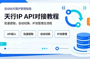 天行IP API对接教程：批量提取、自动切换、IP池管理全流程