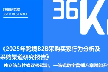 36氪研究院：2025年跨境B2B采购买家行为分析及采购渠道研究报告