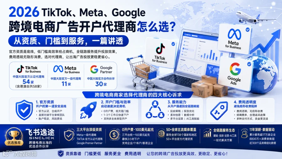 跨境电商海外广告代理商选择标准