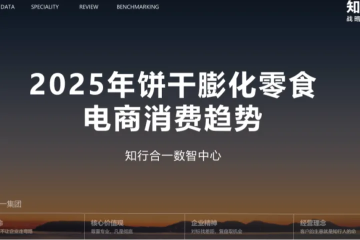知行战略咨询2025年饼干膨化零食电商消费趋势报告14页