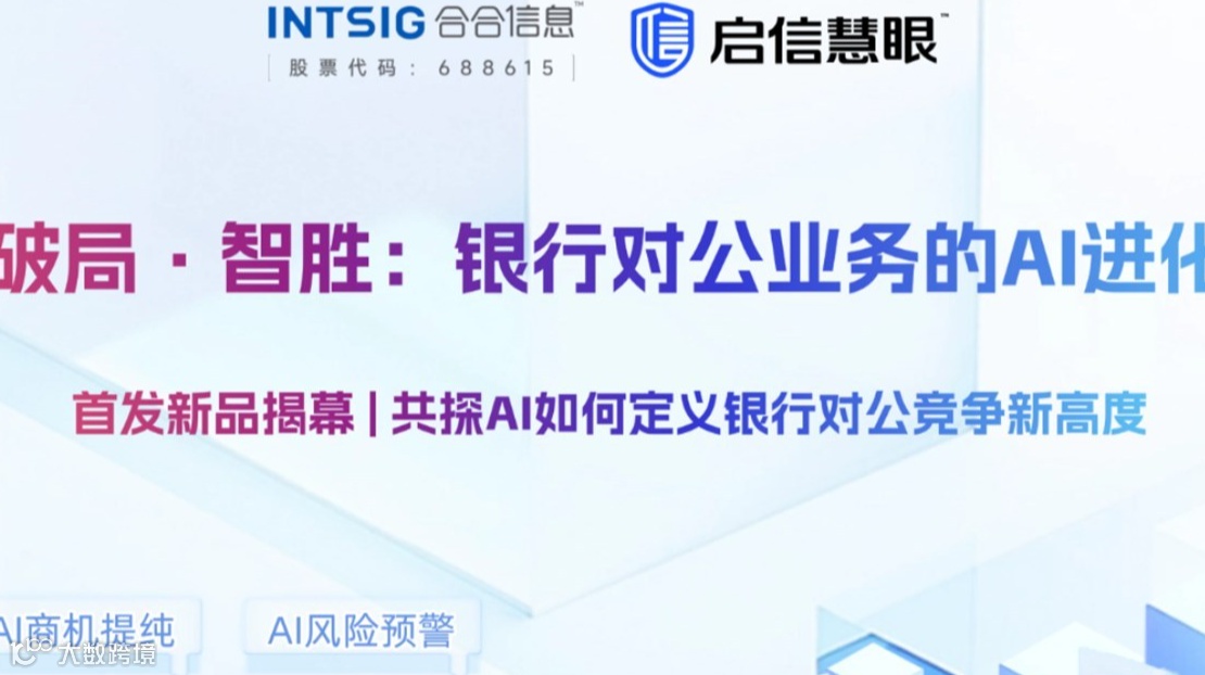 破局·智胜：金融行业对公业务的AI进化