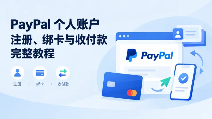 PayPal个人账户注册、绑卡与收付款完整教程