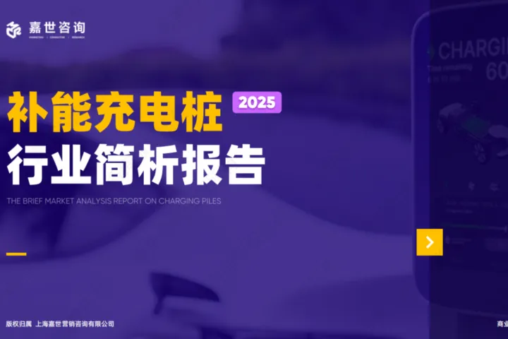 嘉世咨询2025补能充电桩行业简析报告15页