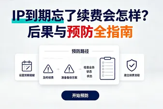 IP到期忘了续费会怎样？后果与预防全指南