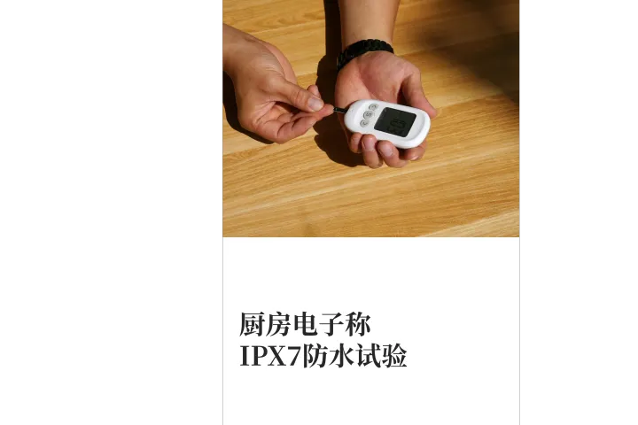 厨房电子称IPX7防水试验