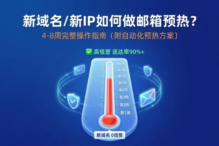 新域名/新IP如何做邮箱预热？4-8周完整操作指南（附自动化预热方案）