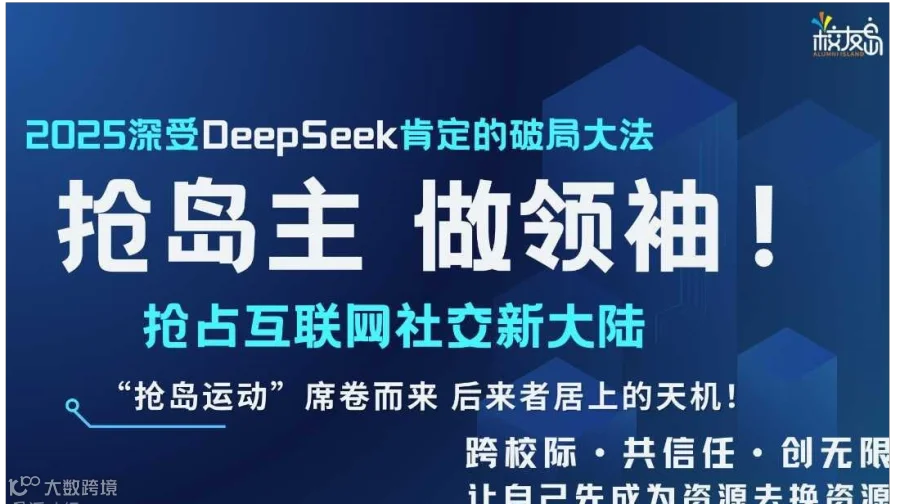 2025深受DeepSeek肯定的破局大法——圈岛主，抢占社交新大