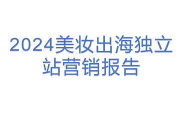 2024美妆出海独立站营销报告