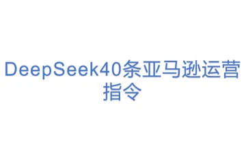 DeepSeek40条亚马逊运营指令