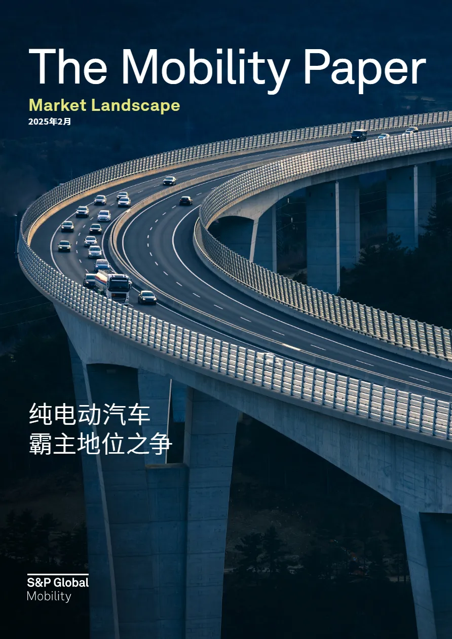 标普全球：2025汽车纵览系列报告：纯电动汽车霸主地位之争- 大数跨境