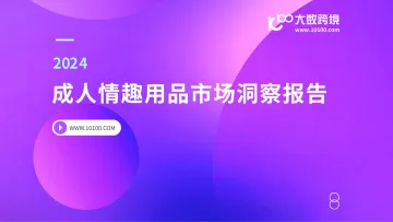 大数跨境：2024成人情趣用品市场洞察报告