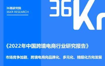 36氪2022年中国跨境电商行业研究报告