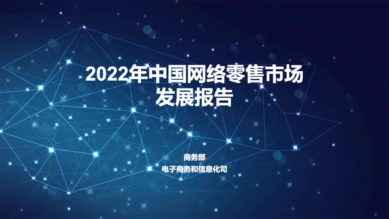 2022年中国网络零售市场发展报告20页_大数跨境
