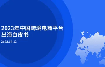 2023年中国跨境电商平台出海白皮书