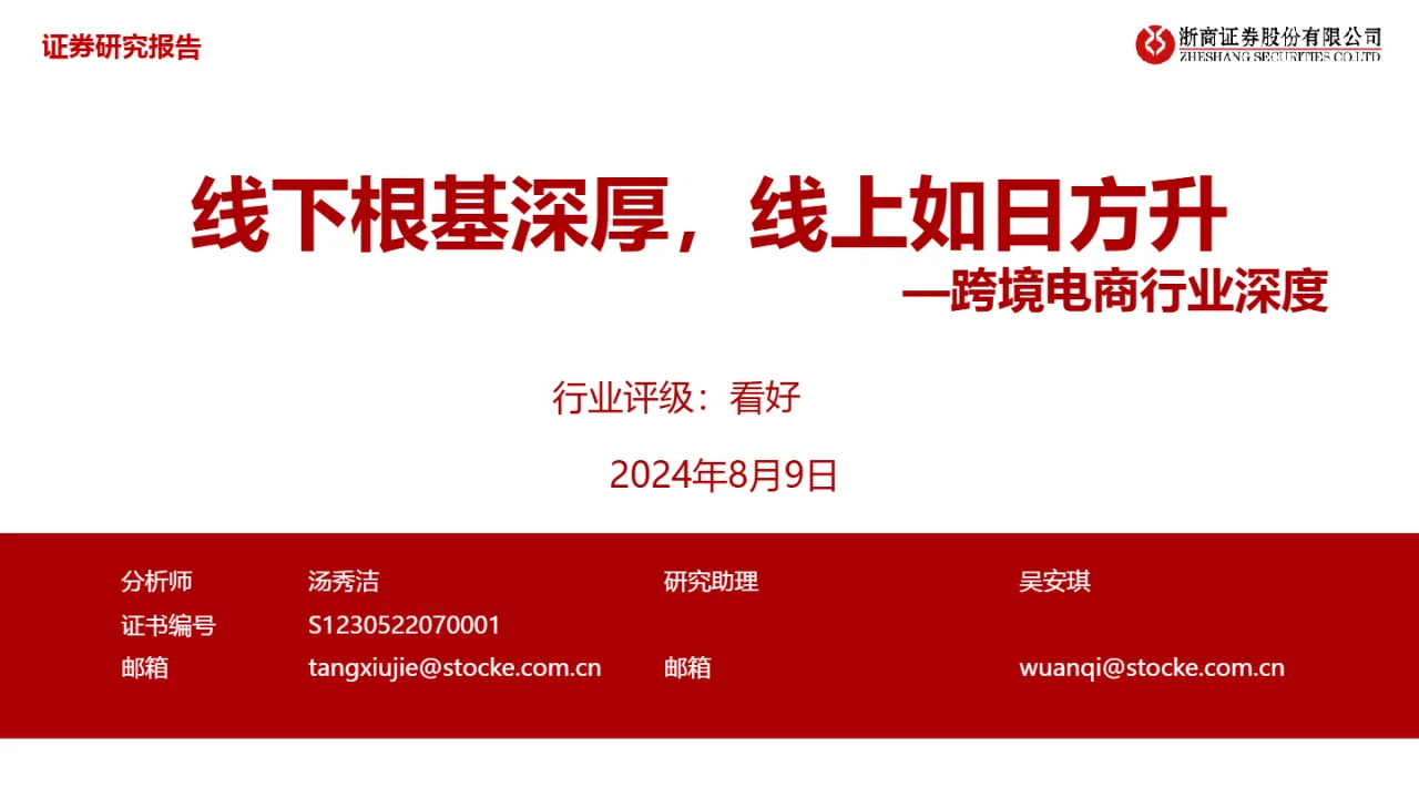 线下根基深厚线上如日方升(57页)_大数跨境
