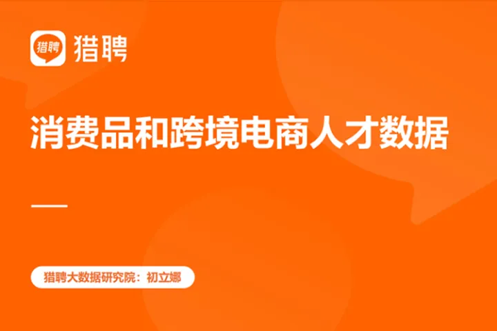 2023消费品和跨境电商人才数据报告