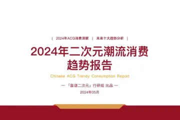 2024年二次元潮流消费趋势报告