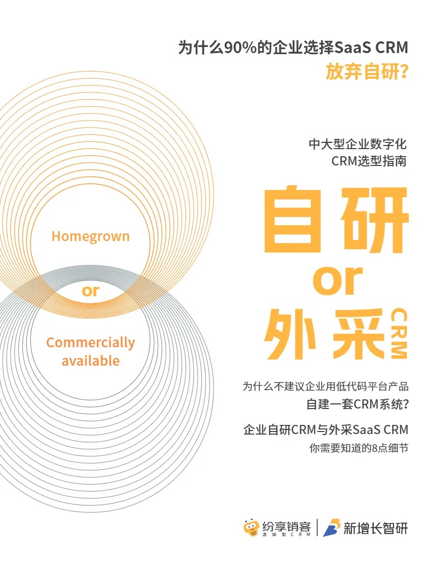 纷享销客2025年自研or外采CRM橙皮书73页- 大数跨境