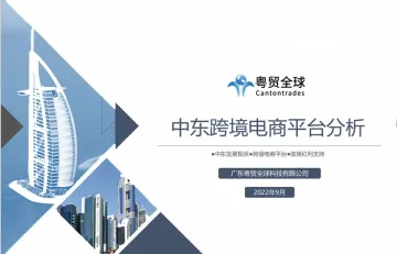 粤贸全球：2022年中东跨境电商平台分析报告