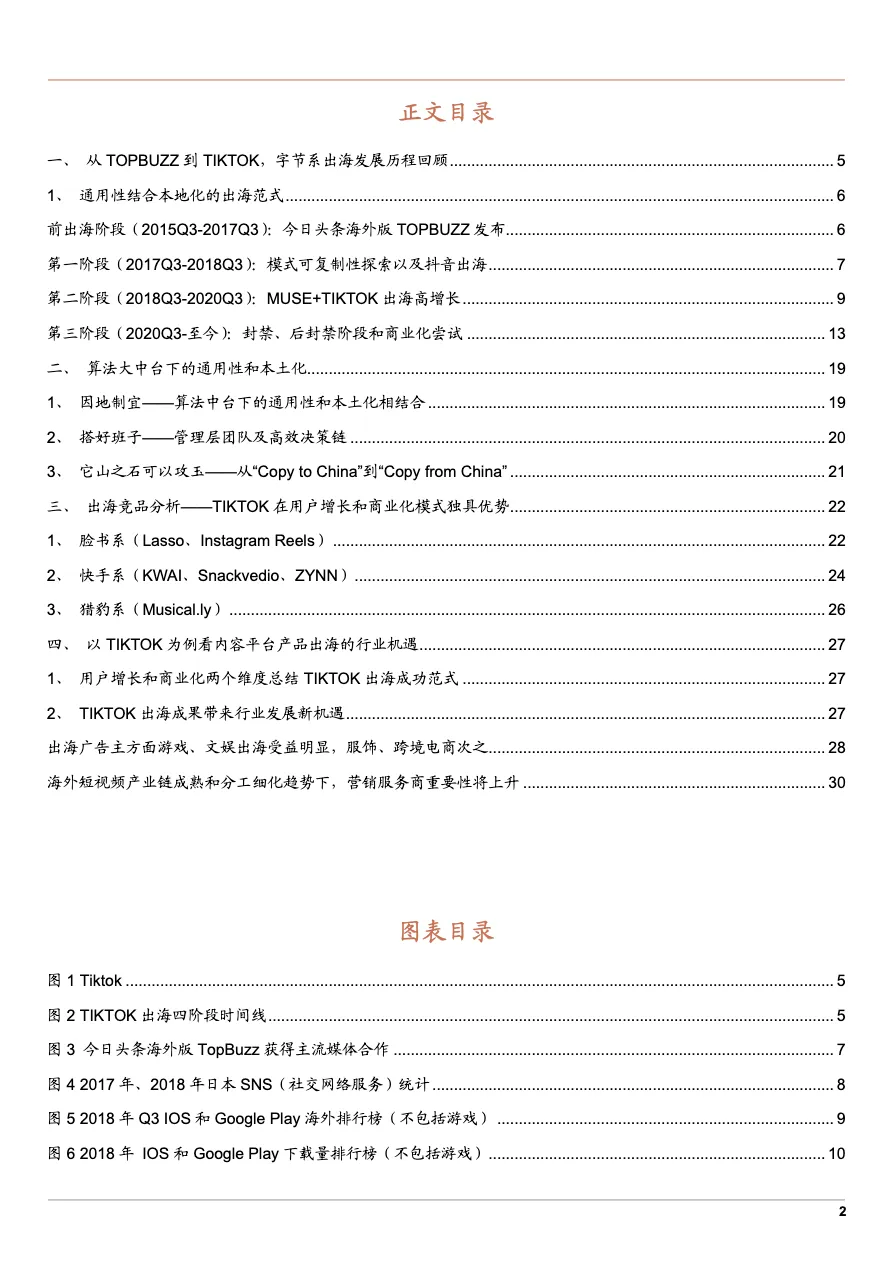2022年互联网出海TIKTOK竞品分析及内容平台产品出海行业机遇研究报告35页_大数跨境