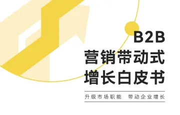 B2B营销带动式增长白皮书2022