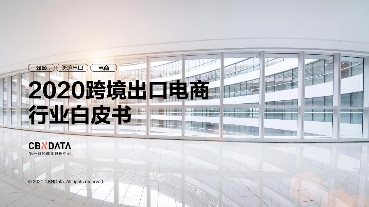 2020跨境出口电商行业白皮书41页_大数跨境