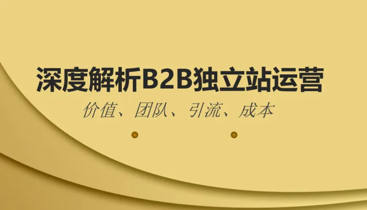 深度解析B2B独立站运营-外贸老司机Allan