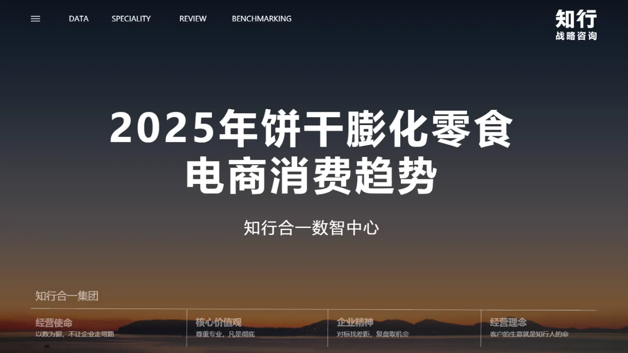 知行战略咨询2025年饼干膨化零食电商消费趋势报告14页- 大数跨境