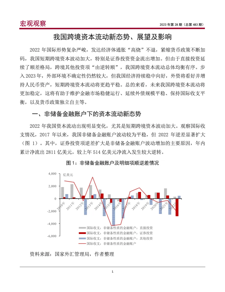 2023我国跨境资本流动新态势展望及影响 - 跨境电商报告 - 大数跨境