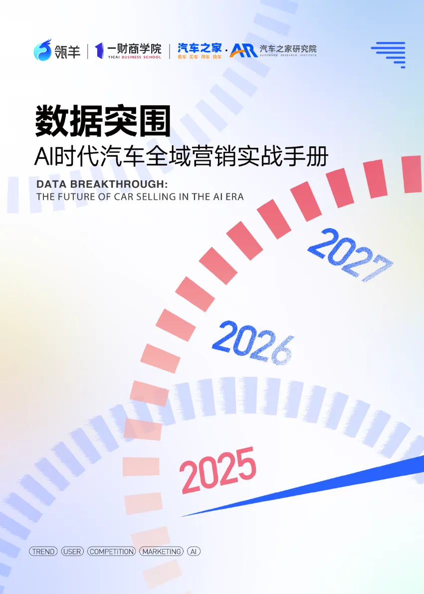 汽车之家瓴羊2025数据突围AI时代汽车全域营销实战手册24页- 大数跨境
