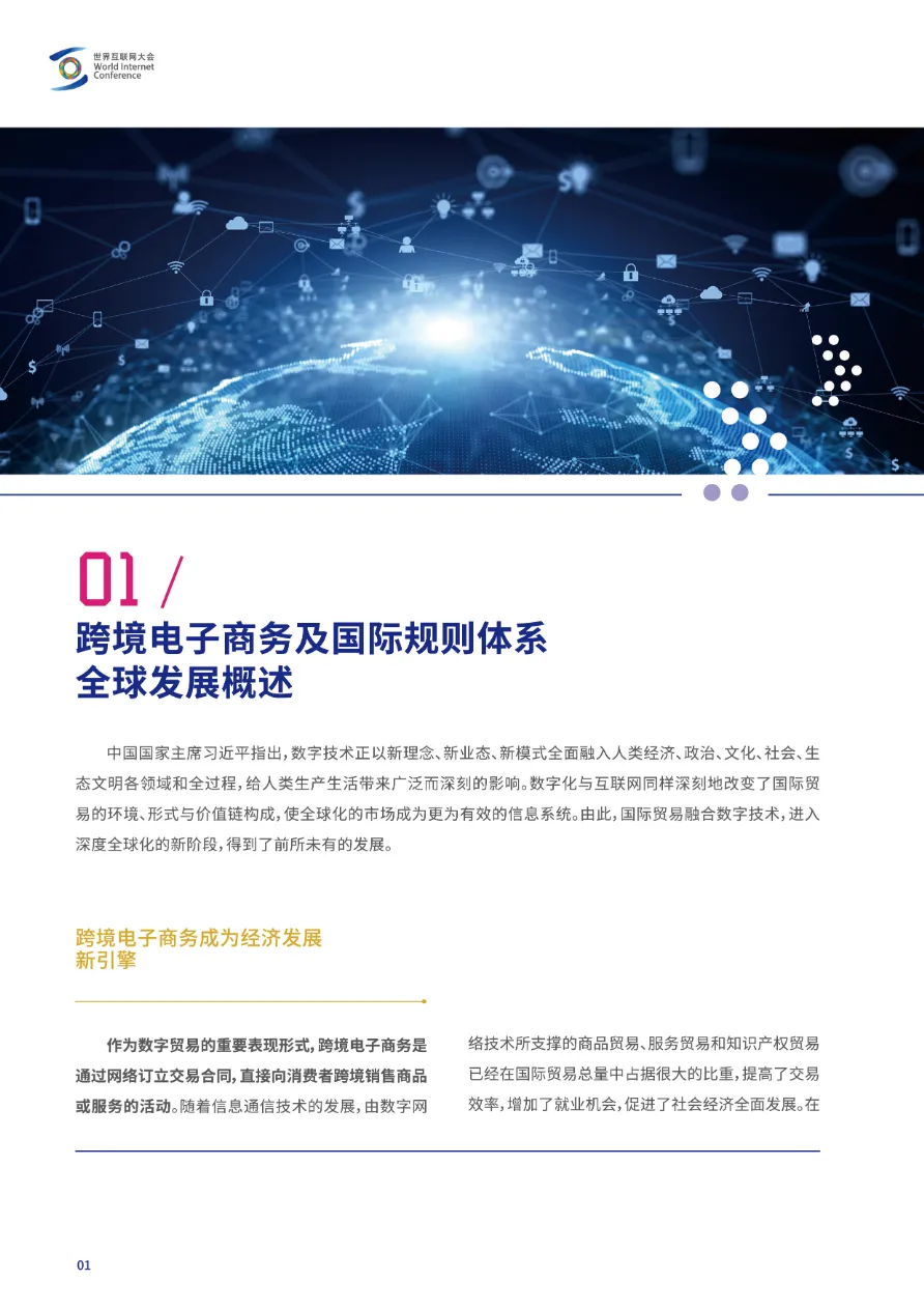 世界互联网大会：2023跨境电子商务国际规则体系发展研究报告（16页）_大数跨境