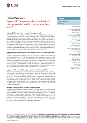 全球支付产业：在不断变化的商户需求中比较Adyen和Stripe的价值主张