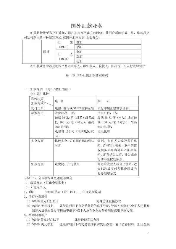 国<em>外汇</em>款业务